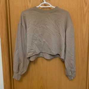 Light brown cropped H&M hoodie!